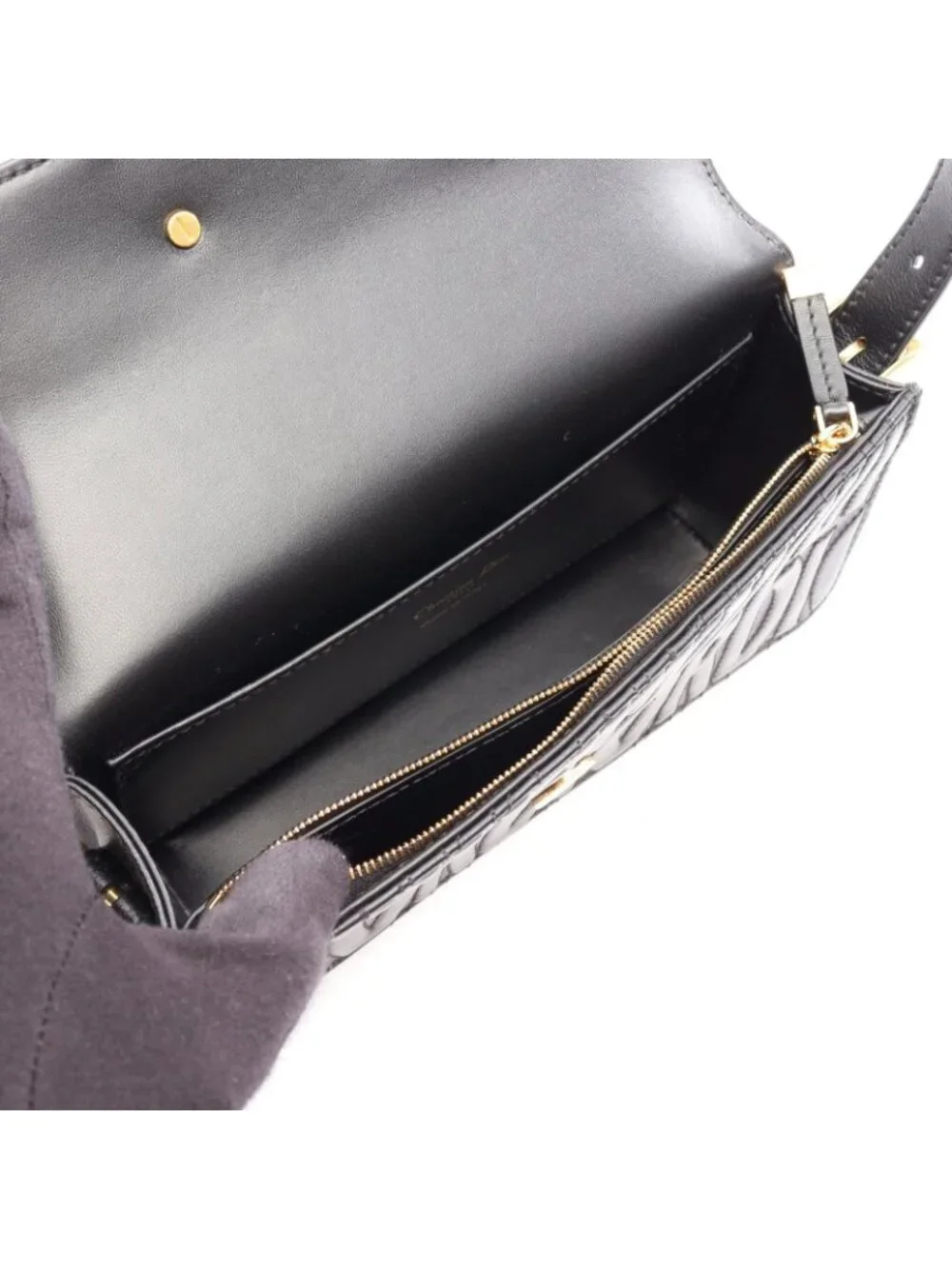 Dior Shoulder Bag Miss Dior All Over Black Leather Miss Dior All Quilted Flap